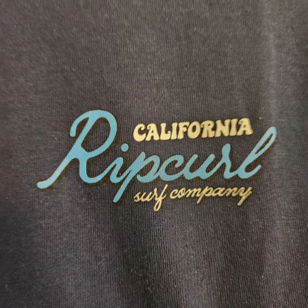 Rip Curl Men's‎ Size Small Surf Company California Black Beach Wave T-Shirt NWT
